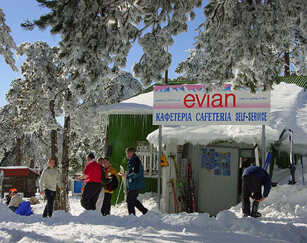 Equipment rental in Troodos ski resort